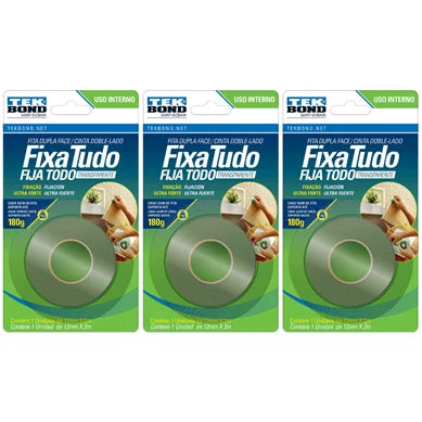Load image into Gallery viewer, Fita Acrílica Dupla Face Interno 12MMX2M Blister
