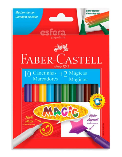 Load image into Gallery viewer, Canetinha Hidrográfica Magic 10 Cores + 2 FABER-CASTELL
