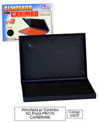 Load image into Gallery viewer, Almofada carimbo CARBRINK n.3 10x6cm azul e preta
